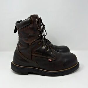 Red Wing 4200 8" Dynaforce Steel Toe Lace Up Work Boots 9.5 WIDE